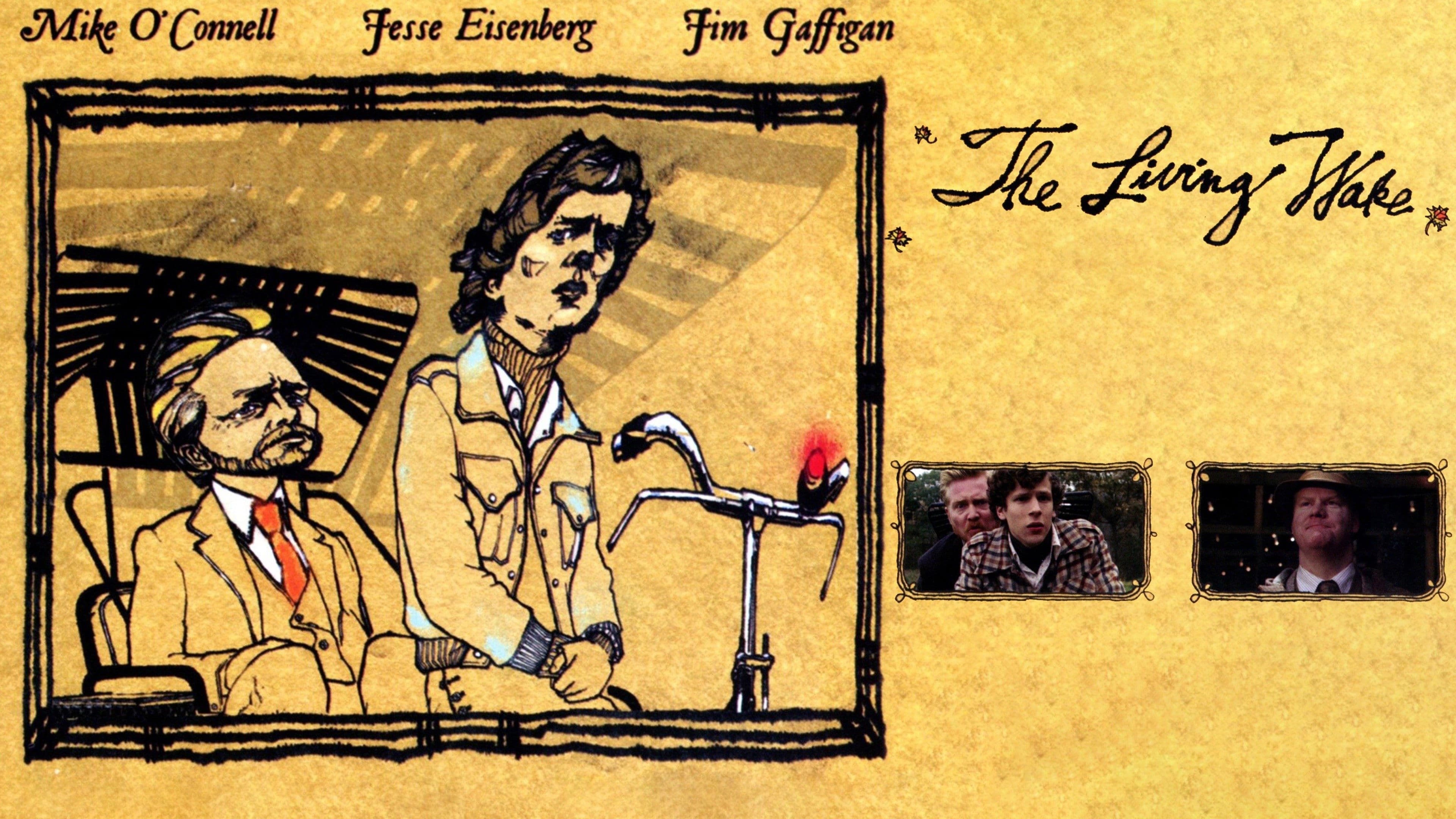 The Living Wake backdrop