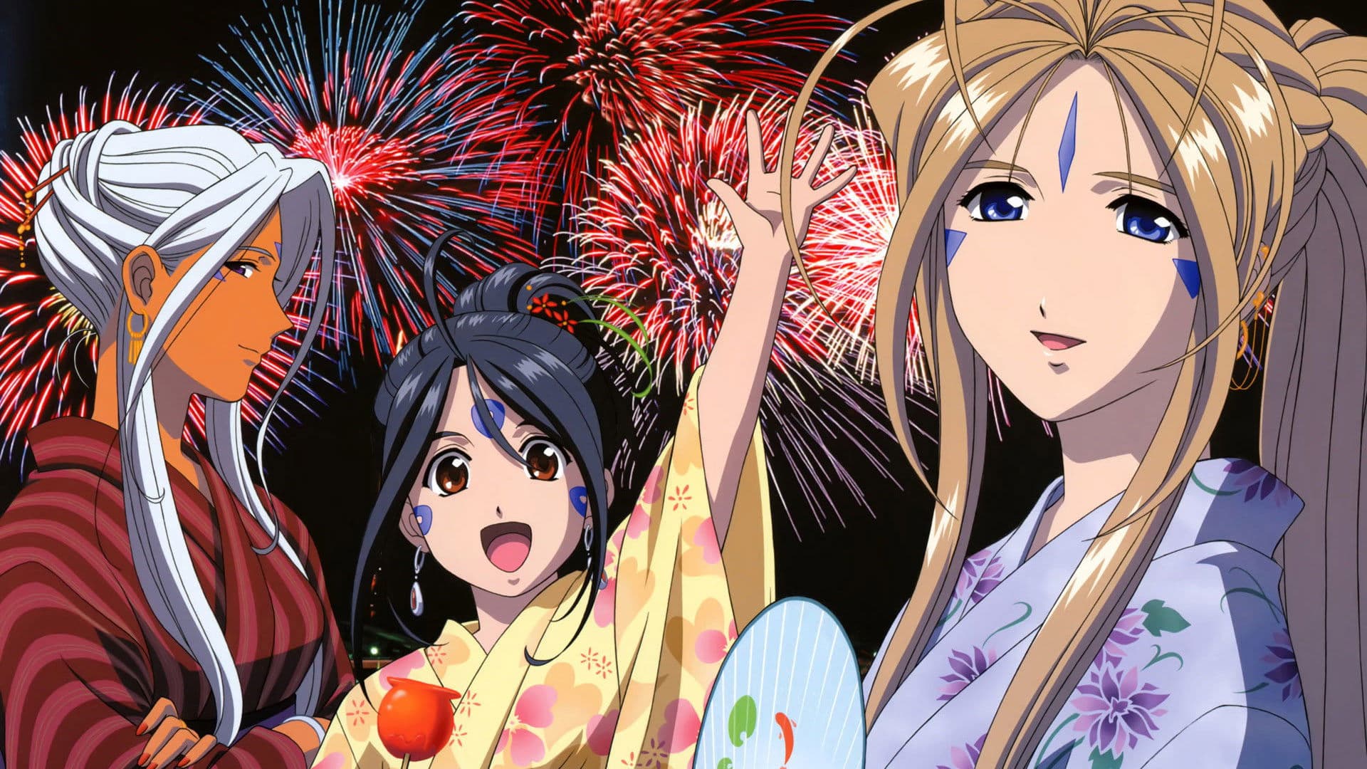 Ah! My Goddess backdrop